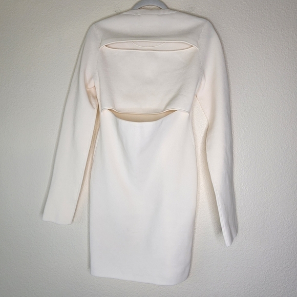 Helmut Lang Ivory Slash Dress M - Picture 4 of 8